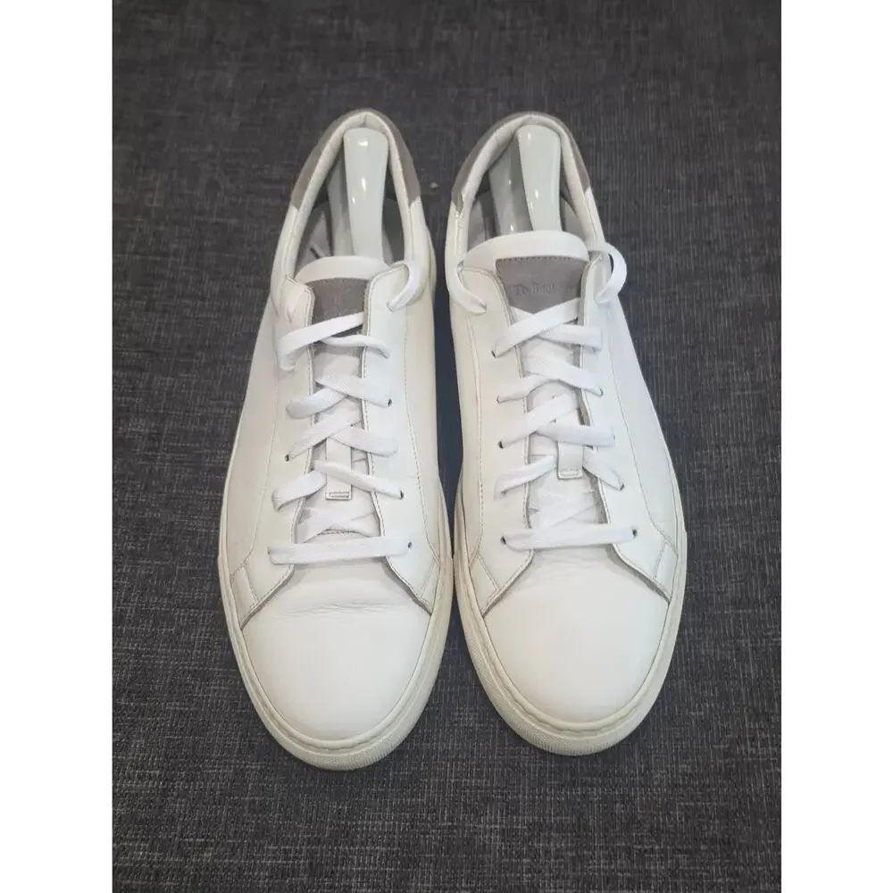 To Boot New York Sierra White Leather Sneakers Men's 9-9.5 Made In Italy